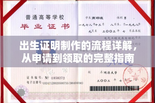 雾峰出生证明制作的流程详解，从申请到领取的完整指南